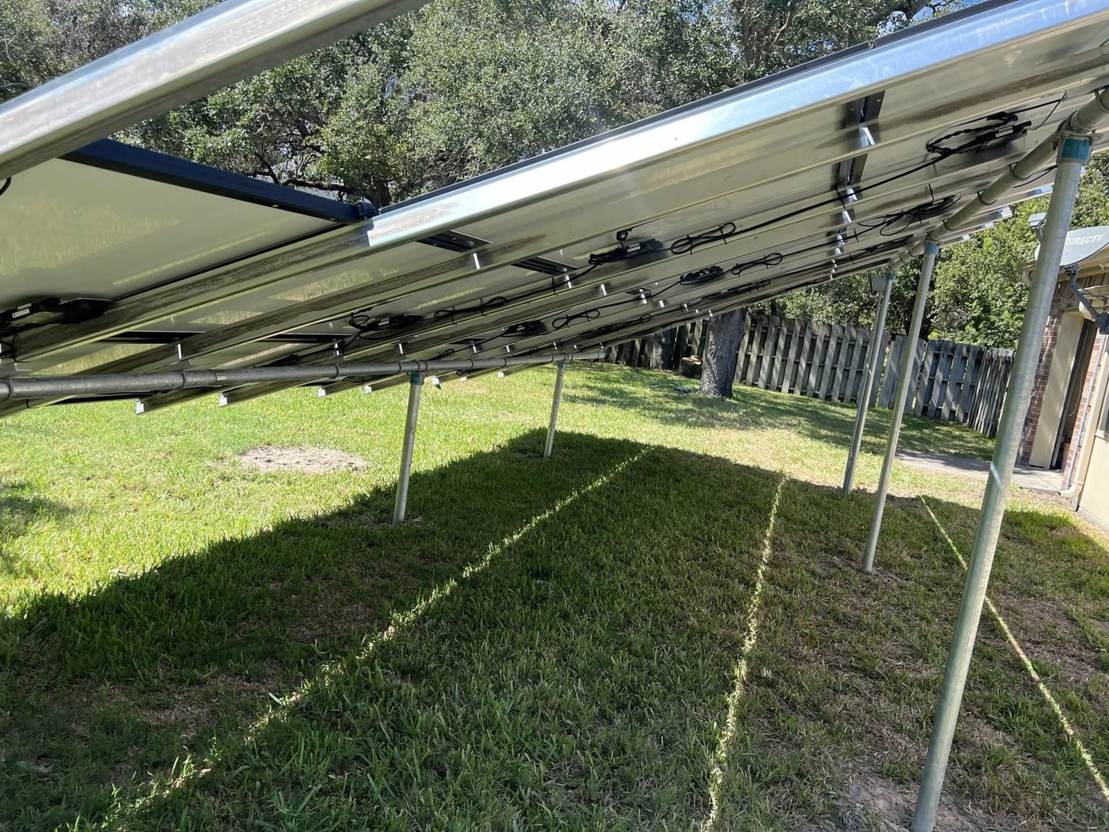 Ground mount solar racking installation